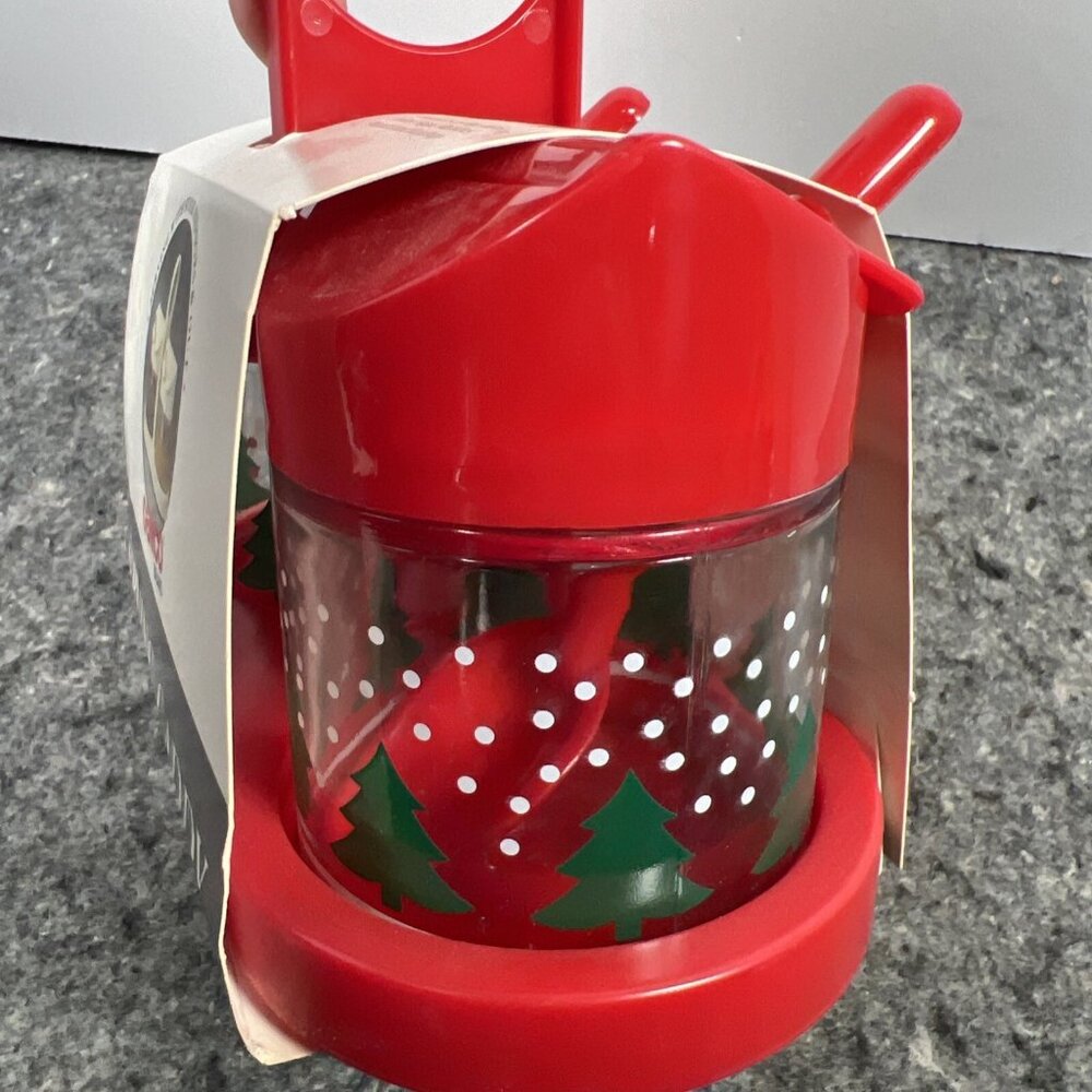Vtg Gemco Holidays Condiment Jelly Jam Sauce Serving Caddy Set Spoon Glass NOS - Picture 6 of 12